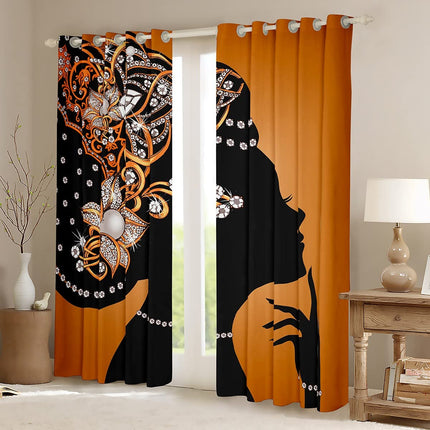Tenda africana oscurante per finestra tenda africana afro tende oscuranti (30% -50%) per camera da letto bambini tradizionali esotici trattamenti per finestre W66 x L90
