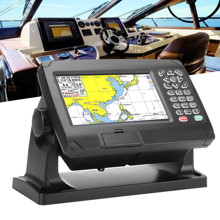 Weikeya Navigatore GPS Marino, Plotter cartografico GPS BDS Posizionamento GPS IPX6 Transponder AIS Impermeabile per Barca,Pezzi di ricambio per barche,yacht
