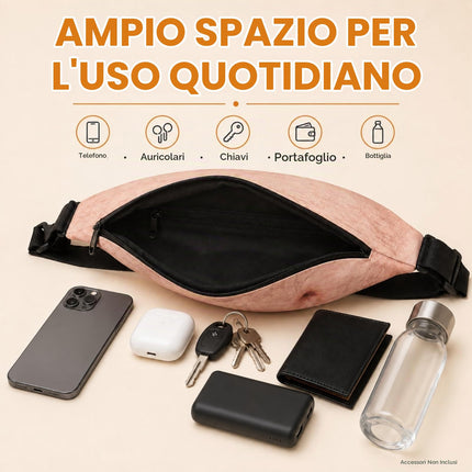 BuyWeek Tasca Pancia Di Birra, Papà Bod Marsupio in PU Impermeabile Divertente Papà Borsa con Cerniera per Corsa All'aperto