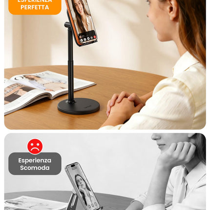 Lamicall Supporto Telefono Scrivania Regolabile [Altezza/Angolo Regolabili]