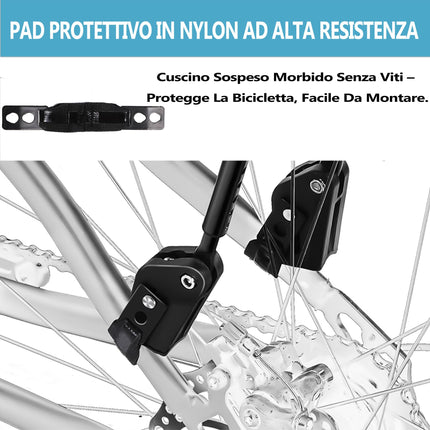 YONTUO Portapacchi Posteriore per Bici, Portapacchi per Bici da Carico, Morbida Imbottitura Sospesa, Grandi Paratie di Protezione e Riflettenti, Regolabile, Universale, Adatto per Telai da 24" a 29