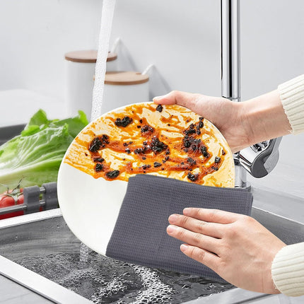 Strofinacci Cucina Cotone, Canovacci Cucina Cotone45 x 65 cm, 4 Pezzi in Aspetto Cialda, Asciugamani Cucina Super Assorbente