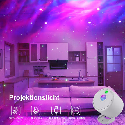 Lampada Proiettore Stelle,LED Proiettore Cielo Stellato Lampada, Proiettore cielo Stellato,LED Luce Rotante Nebulosa con Timer e Telecomando,per Bambini/Adulti/Regalo/Decorazioni