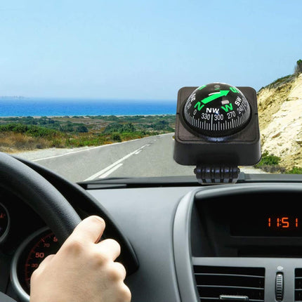 Bussola Autoadesiva Nautica Ad Alta Precisione per Auto - Bussola Digitale Professionale - 2 Pezzi