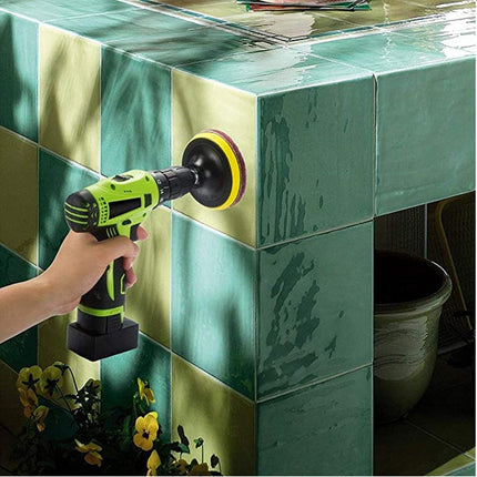 Set di 37 spazzole per trapano, set di 37 spazzole per trapano Power Scrubber con spugnetta per lucidatura per bagno, doccia, pulizia tappeti, pulizia della malta e pulizia delle piastrelle
