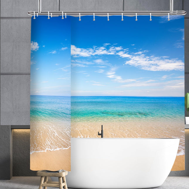 Tenda da doccia paesaggio in poliestere, larghezza 240 x altezza 200 cm