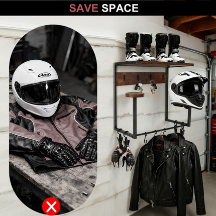 CASDUCT Portacasco da Parete Appendi Casco Moto da
