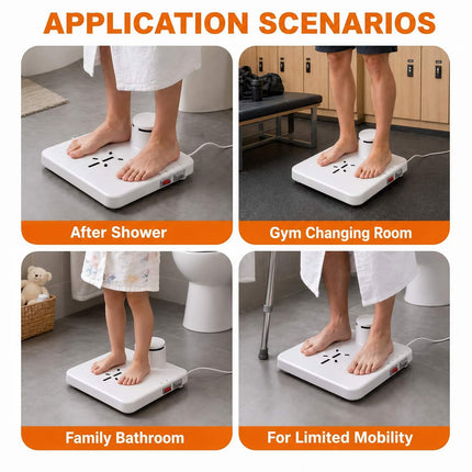 Asciugatrice per tutto il corpo da 800 W dopo la doccia, essiccatore ad alta velocità da 15000 giri/min con sensore di movimento, aria fredda e calda regolabile a 2 velocità per bagno, casa e hotel