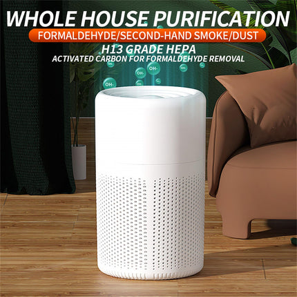 Purificatore d'aria portatile per camera da letto con filtro HEPA H13 - Pulitore USB silenzioso da scrivania con aromaterapia per polvere, fumo, peli di animali domestici, odori - ideale per casa