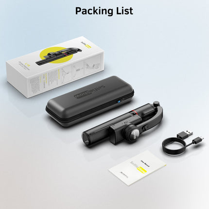 Stabilizzatore cardanico per smartphone con telecomando, treppiede estensibile in alluminio, rotazione automatica a 360°, bilanciamento automatico per registrazione video live, vlogging, YouTube,