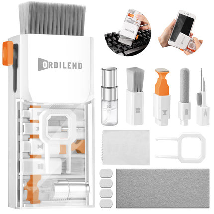 Ordilend per iPhone Kit di Pulizia per PC Tastiera Laptop Cleaner, Bianco