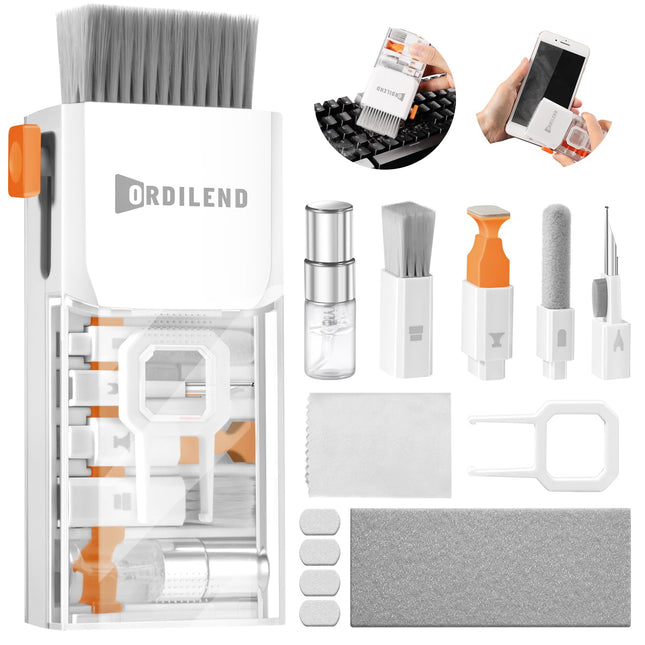 Ordilend per iPhone Kit di Pulizia per PC Tastiera Laptop Cleaner, Bianco