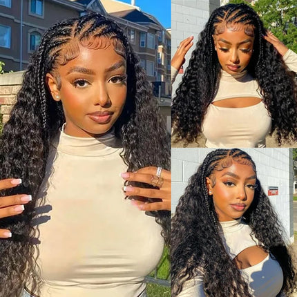 4x4 HD Transparenza Svizzera Lace Chiusura Capelli Umani Brasilegni Onda Profonda Ricci Colore Naturale (16 pollici)