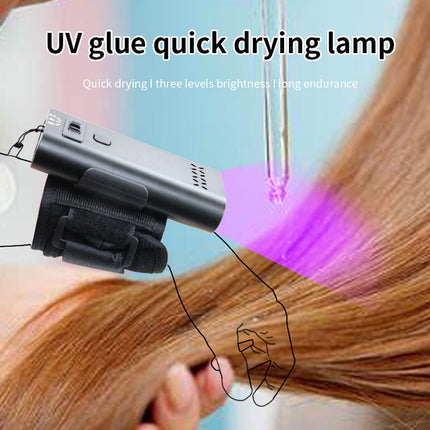 Lampada Extension Capelli a LED UV V Light Portatile per Incollare Capelli a Polimerizzazione Rapida