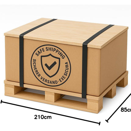 Generico Letto a scomparsa Magic bianco cemento, salvaspazio, richiudibile, materasso incluso - 100% MADE IN ITALY