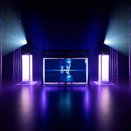 VONYX DB6 Pro Cabina DJ con supporto TV
