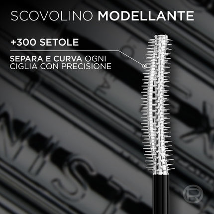 L'Oréal Paris Telescopic Extensionist Mascara, Ciglia Lunghe e Definite per 24H, Curvatura impeccabile, Formula con Fibre Allunganti e Pigmenti Magnetici, Nero, 9,9 ml
