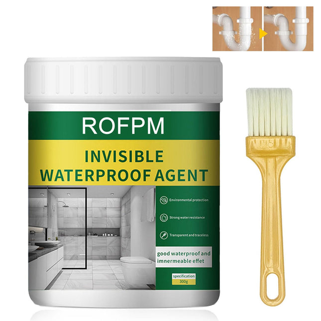 Sigillante Impermeabile Trasparente, Emulsione Isolante 300 g, Agente di Rivestimento Invisibile per Bagno, Piastrelle, Pareti e Tetto