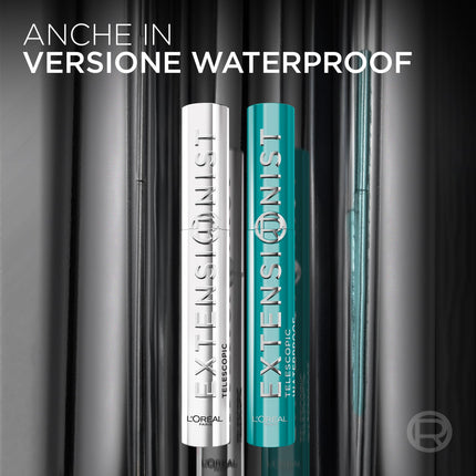 L'Oréal Paris Telescopic Extensionist Mascara, Ciglia Lunghe e Definite per 24H, Curvatura impeccabile, Formula con Fibre Allunganti e Pigmenti Magnetici, Nero, 9,9 ml