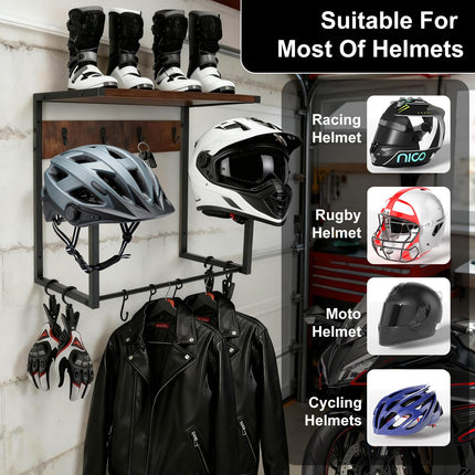 CASDUCT Portacasco da Parete Appendi Casco Moto da