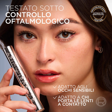 L'Oréal Paris Telescopic Extensionist Mascara, Ciglia Lunghe e Definite per 24H, Curvatura impeccabile, Formula con Fibre Allunganti e Pigmenti Magnetici, Nero, 9,9 ml