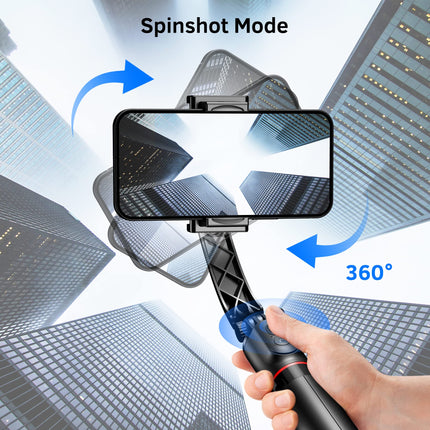 Stabilizzatore cardanico per smartphone con telecomando, treppiede estensibile in alluminio, rotazione automatica a 360°, bilanciamento automatico per registrazione video live, vlogging, YouTube,