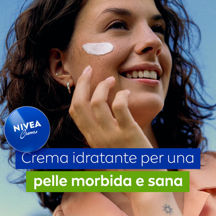 NIVEA Creme Crema multiuso 400 ml, Crema NIVEA classica a base di Eucerit, Glicerina e Pantenolo, Crema corpo, viso e mani dermatologicamente testata per tutta la famiglia
