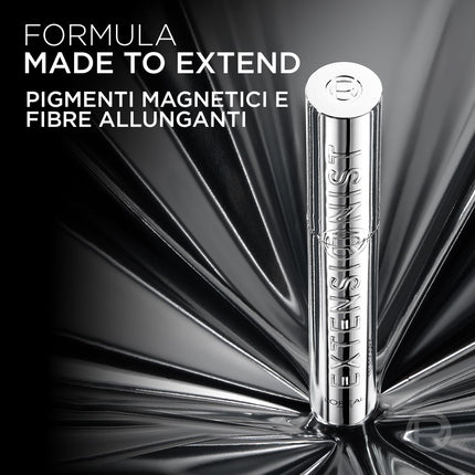 L'Oréal Paris Telescopic Extensionist Mascara, Ciglia Lunghe e Definite per 24H, Curvatura impeccabile, Formula con Fibre Allunganti e Pigmenti Magnetici, Nero, 9,9 ml