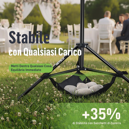 Heysliy Sfondo verde schermo con supporto kit, 6,5 x 6,5 m portatile verde schermo stand con schermoverde da 5 x 6,5 m per streaming, videogiochi, zoom