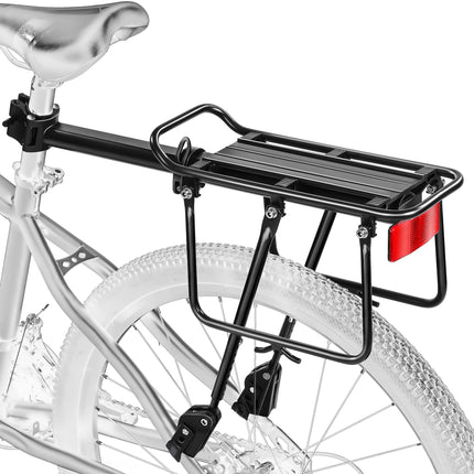 YONTUO Portapacchi Posteriore per Bici, Portapacchi per Bici da Carico, Morbida Imbottitura Sospesa, Grandi Paratie di Protezione e Riflettenti, Regolabile, Universale, Adatto per Telai da 24" a 29