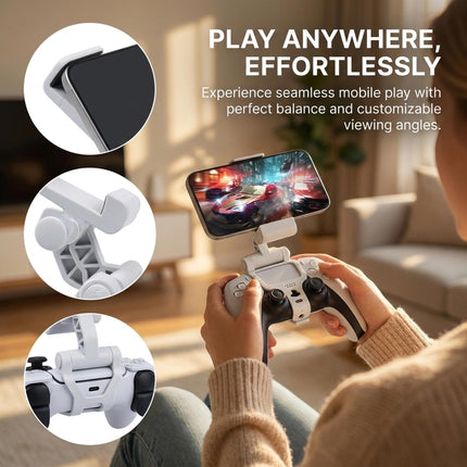 Clip di supporto per telefono per controller, supporto per streaming cloud gaming, 1 pezzo (bianco)