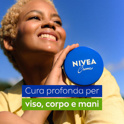 NIVEA Creme Crema multiuso 400 ml, Crema NIVEA classica a base di Eucerit, Glicerina e Pantenolo, Crema corpo, viso e mani dermatologicamente testata per tutta la famiglia