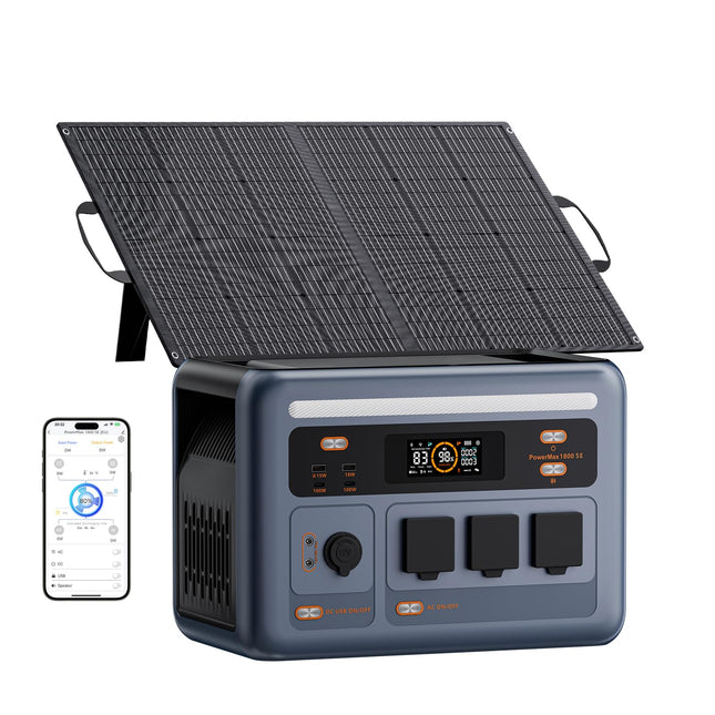 OSCAL 1800W Centrale Elettrica Portatile con Pannello Solare da 100W