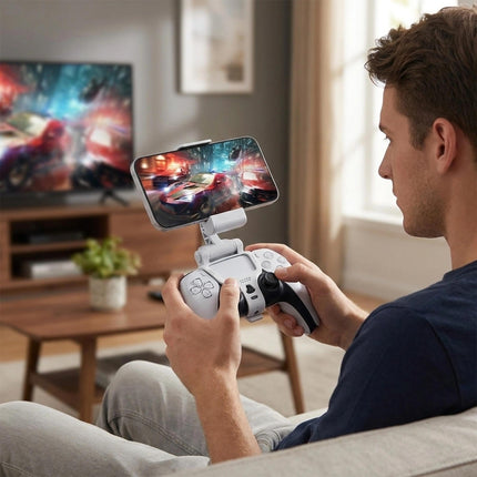 Clip di supporto per telefono per controller, supporto per streaming cloud gaming, 1 pezzo (bianco)
