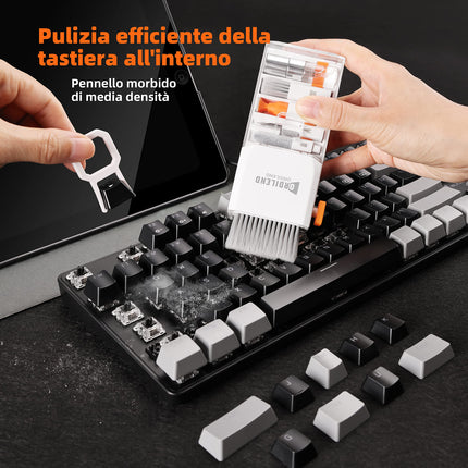 Ordilend per iPhone Kit di Pulizia per PC Tastiera Laptop Cleaner, Bianco