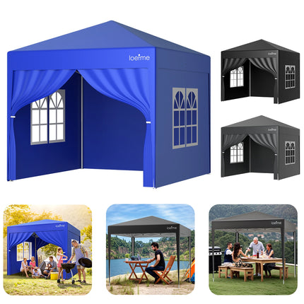 Gazebo Pop-Up 2.5x2.5m con Pareti Laterali – Impermeabile e Anti-UV