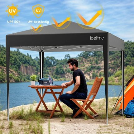 Gazebo Pop-Up 2.5x2.5m con Pareti Laterali – Impermeabile e Anti-UV