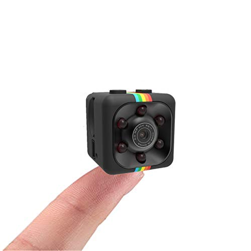 Sansnail Mini telecamera SQ11 HD indoor, visione notturna e risoluzione 1080p (colore nero)