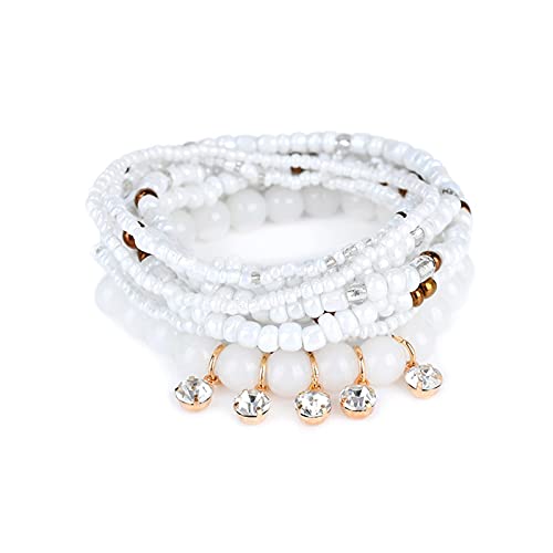 allforyou Braccialetti di Gioielli Bohemian Set per Le Donne Boho Tassel Charm Multistrato Perline Bracciale Braccialetto Polseras Pulseras Mujer Femme Bijouterie