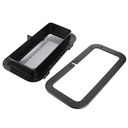 Bigking Oblò, oblò apribile 4mm Oblò Rettangolare in Vetro temperato Finestra Resistente ai Raggi ultravioletti per Yacht 400x200mm