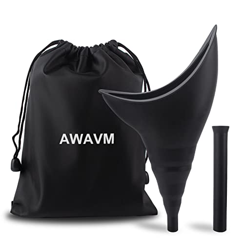 AWAVM Piscio In Piedi Donna Regalo Donna Toilette Campeggio Car Accessori, Orinatoio Donna Borsa da Trekking Viaggio Accessori Campeggio Toilette Portatile WC, Orinatoio per Donna Pipì In Piedi Imbuto