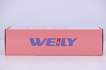 WEILY Specchio per il Trucco con Luce, Specchio Cosmetico Triplo con Ingrandimento 2X/3X, 36 Luci a LED e due Modalità di Alimentazione Specchio Cosmetico da Tavolo