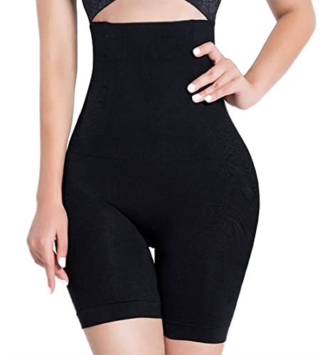 SOLO ACTFIT Intimo Modellante da Donna Guaina Contenitiva a Vita Alta Mutande Shapewear Dimagranti Pantaloncini Controllo Ventre Body Shaper (Nero, L)