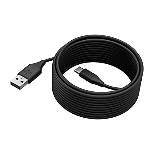 Jabra PanaCast 50 USB C to USB A Cable, 5 m - USB Cable 2.0 for PanaCast 50 Video Bar to Computer Connection - USB Type A Cable with Simple Plug & Play