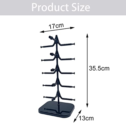 Supporto per occhiali Portaocchiali Espositore Da Sole Per Occhiali a 5 Strati Sole Sunglasses Display per la Conservazione e la Presentazione, per casa, ufficio, scrivania, idea regalo