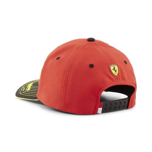 PUMA Scuderia Ferrari Cappello Charles Leclerc Monza 2023 Special Edition - Rosso/Giallo/Nero - Taglia Unica