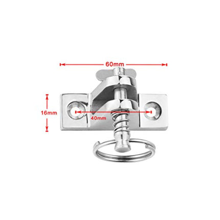 iplusmile Tendalino Parasole per Barca in Acciaio Inox Tendalino Ponte per Barche Supporto da Ponte Girevole da Ponte per Barche Accessori da Tetto per Barche Argento
