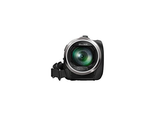 Panasonic HC-V180EG-K Videocamera Full HD (sensore da 1/5, 8 pollici, Full HD, zoom ottico 50x, grandangolo da 28 mm, stabilizzatore d'immagine a 5 assi opzionale OIS ibrido +) nero