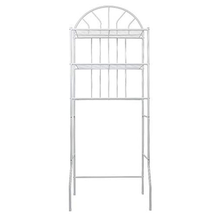 RELOVE Scaffale Multifunzione per Bagno Rack Mensole Salvaspazio, Organizer per Bagno, WC, Bidet e Lavanderia, 3 Ripiani Portaoggetti in Ferro, Portasciugamani (65 * 34 * 177cm (bianco))