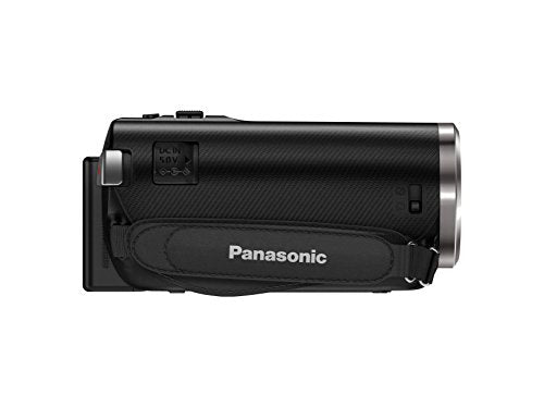 Panasonic HC-V180EG-K Videocamera Full HD (sensore da 1/5, 8 pollici, Full HD, zoom ottico 50x, grandangolo da 28 mm, stabilizzatore d'immagine a 5 assi opzionale OIS ibrido +) nero